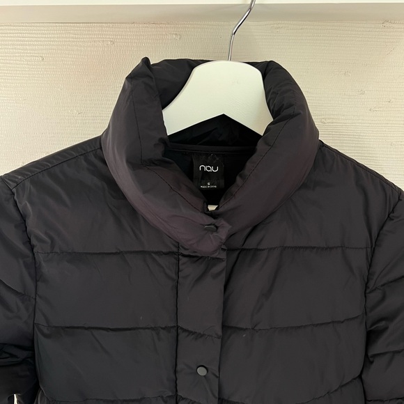Nau Women's Black Puffer Coat, Small - Picture 2 of 7